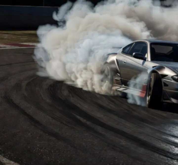 Close-up view of CarX Drift Racing 2 drift mechanics and scoring interface