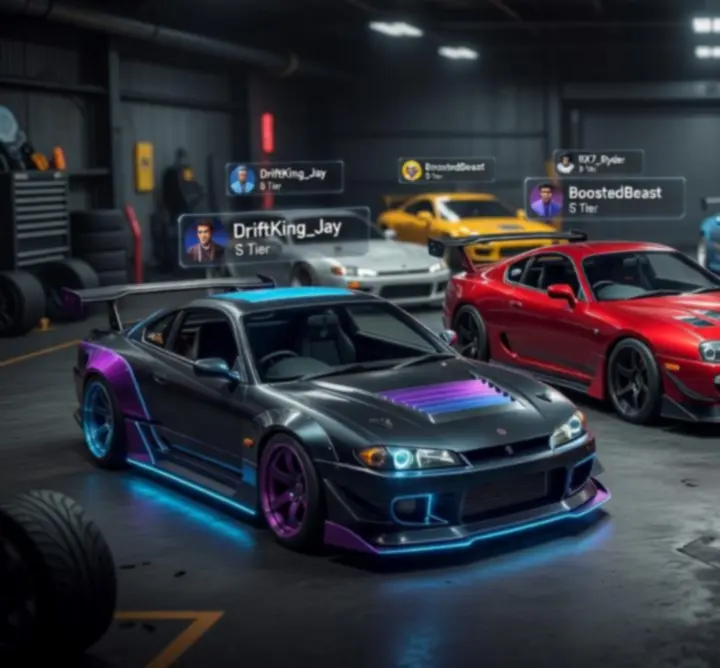 CarX Drift Racing 2 multiplayer lobby overview